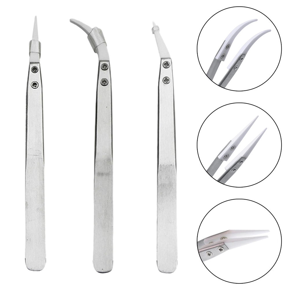 3 stuks geïsoleerde pincetten  - Electronics Repair Hobby recensie en prijs