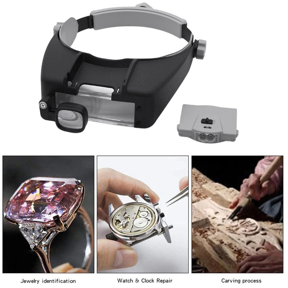 LED Vergrootglas Bril Head Mou - Electronics Repair Hobby recensie en prijs